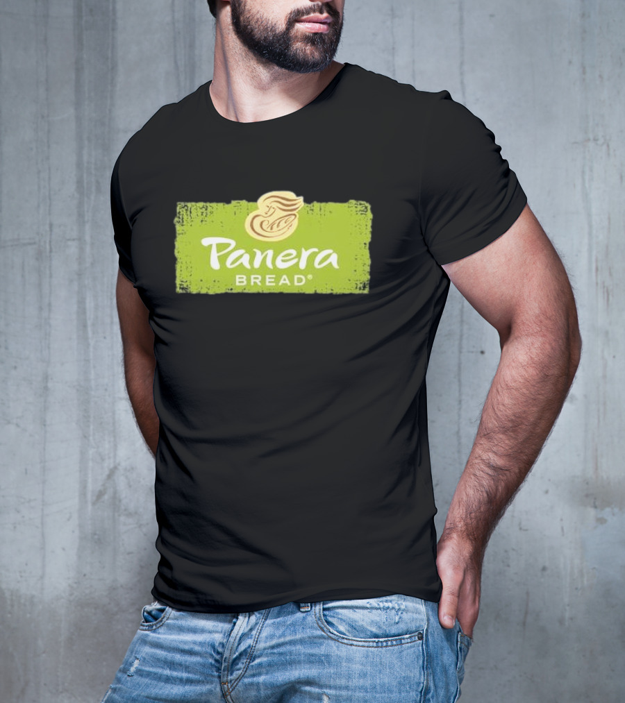 Panera Bread Restaurant Green Logo With Iconic Woman T-Shirt