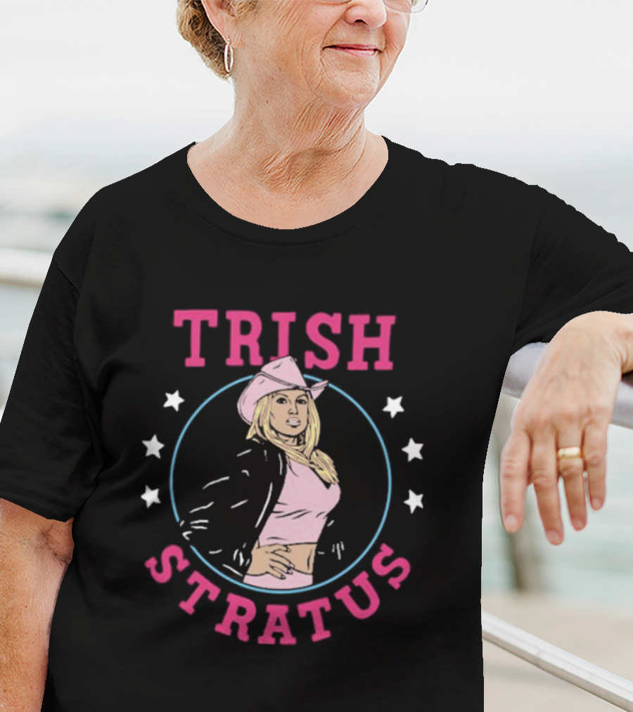 Trish Stratus WWE Cowgirl Icon With Stars And Jacket T-Shirt