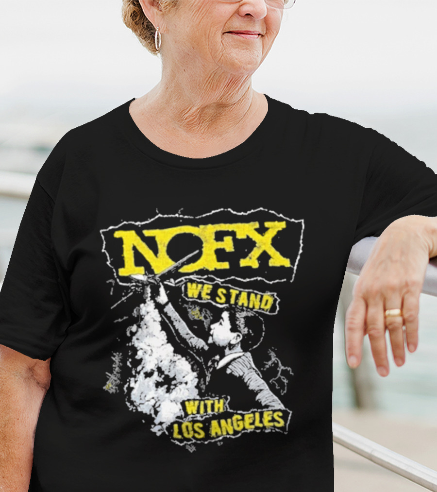 NOFX We Stand With Los Angeles Fire Relief Sebas Theriault T-Shirt