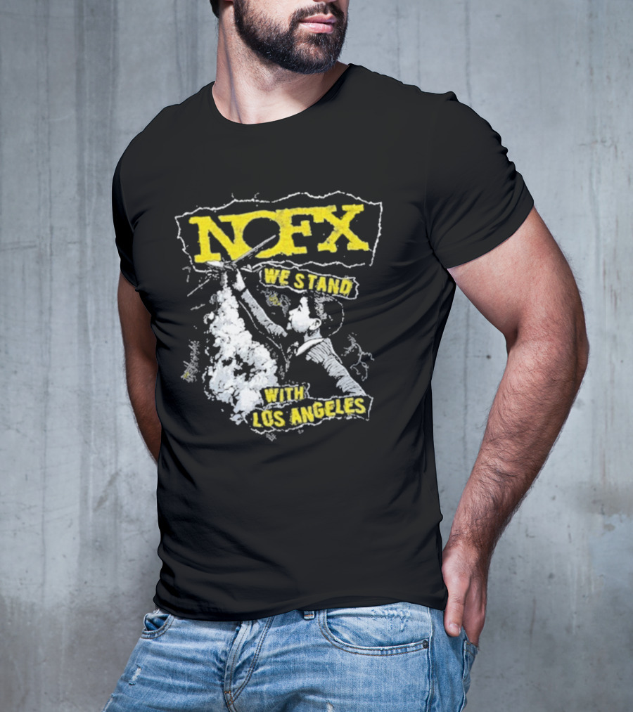 NOFX We Stand With Los Angeles Fire Relief Sebas Theriault T-Shirt