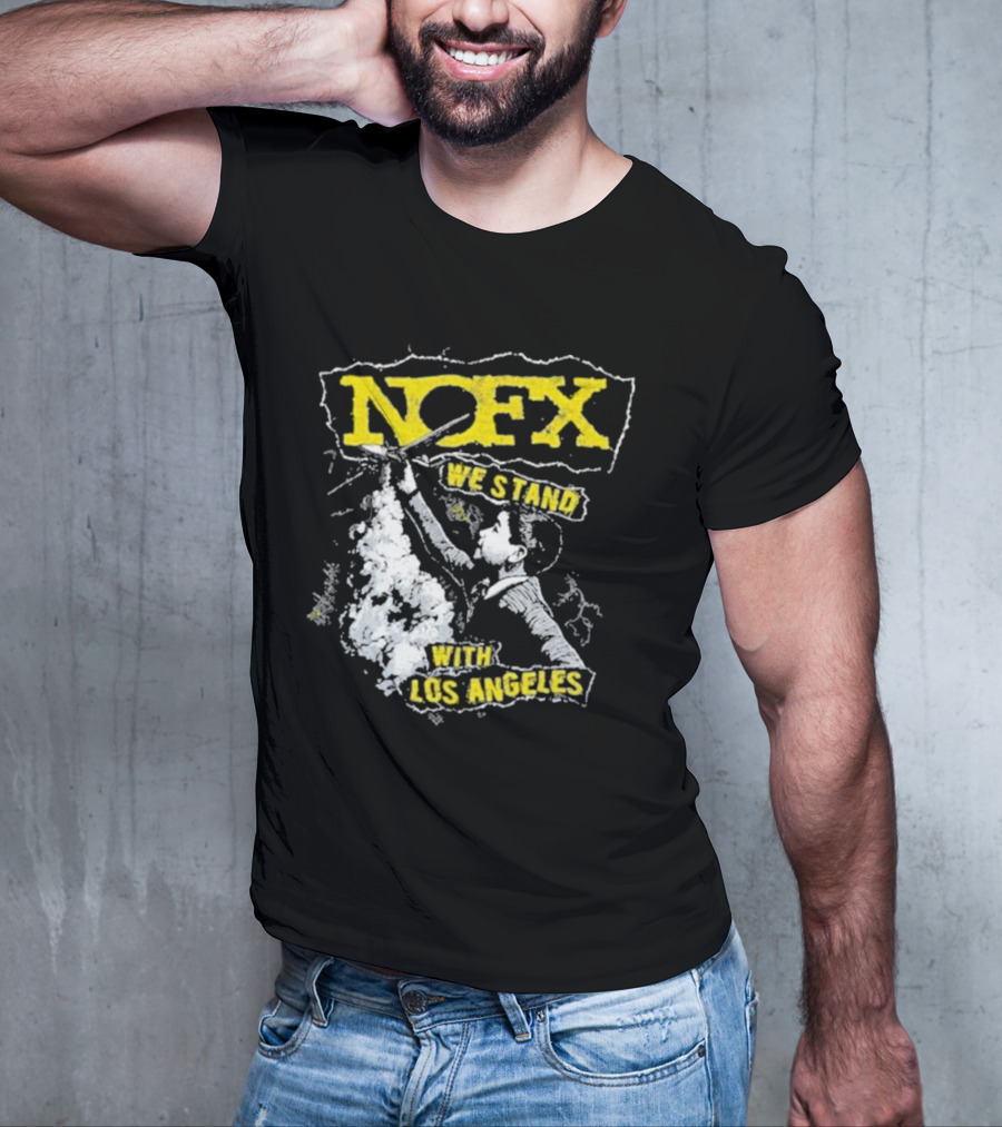 NOFX We Stand With Los Angeles Fire Relief Sebas Theriault T-Shirt