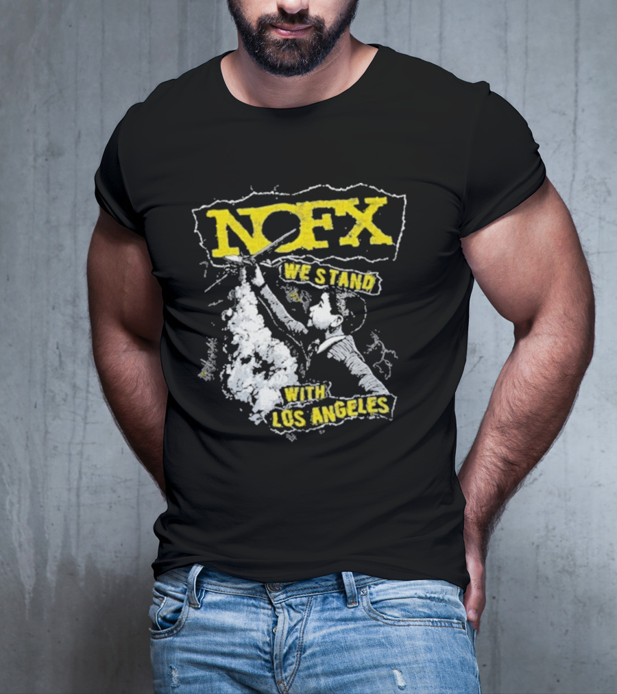 NOFX We Stand With Los Angeles Fire Relief Sebas Theriault T-Shirt