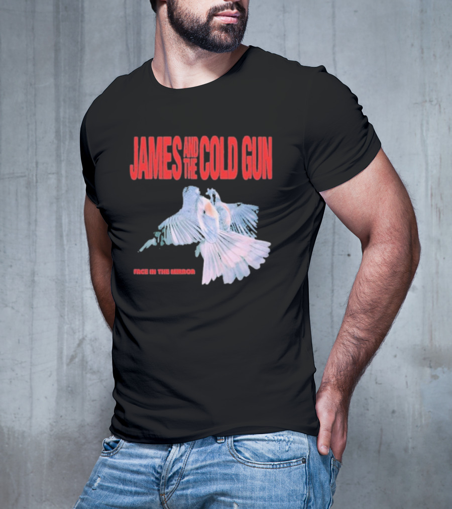 James And The Cold Gun Face In The Mirror Birds Image T-Shirt