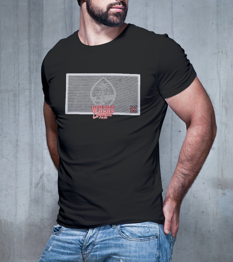 WHERE LEGENDS ARE BORN BLK DIAMOND SHIELD RED TEXT ICONIC T-Shirt