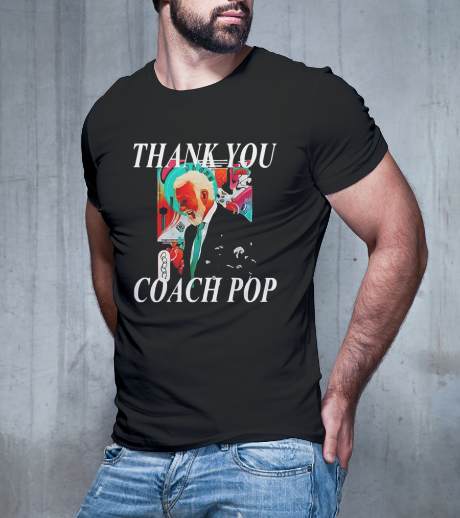 Thank You Coach Pop San Antonio Spurs Gregg Popovich Celebration T-Shirt