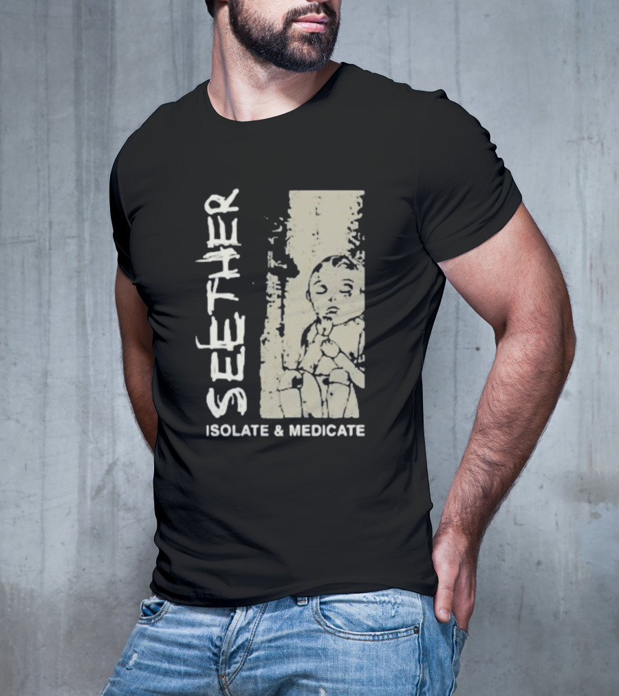 Seether Isolate And Medicate Grunge Child Sketch T-Shirt