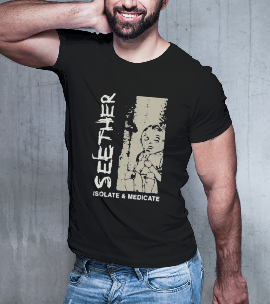 Seether Isolate And Medicate Grunge Child Sketch T-Shirt