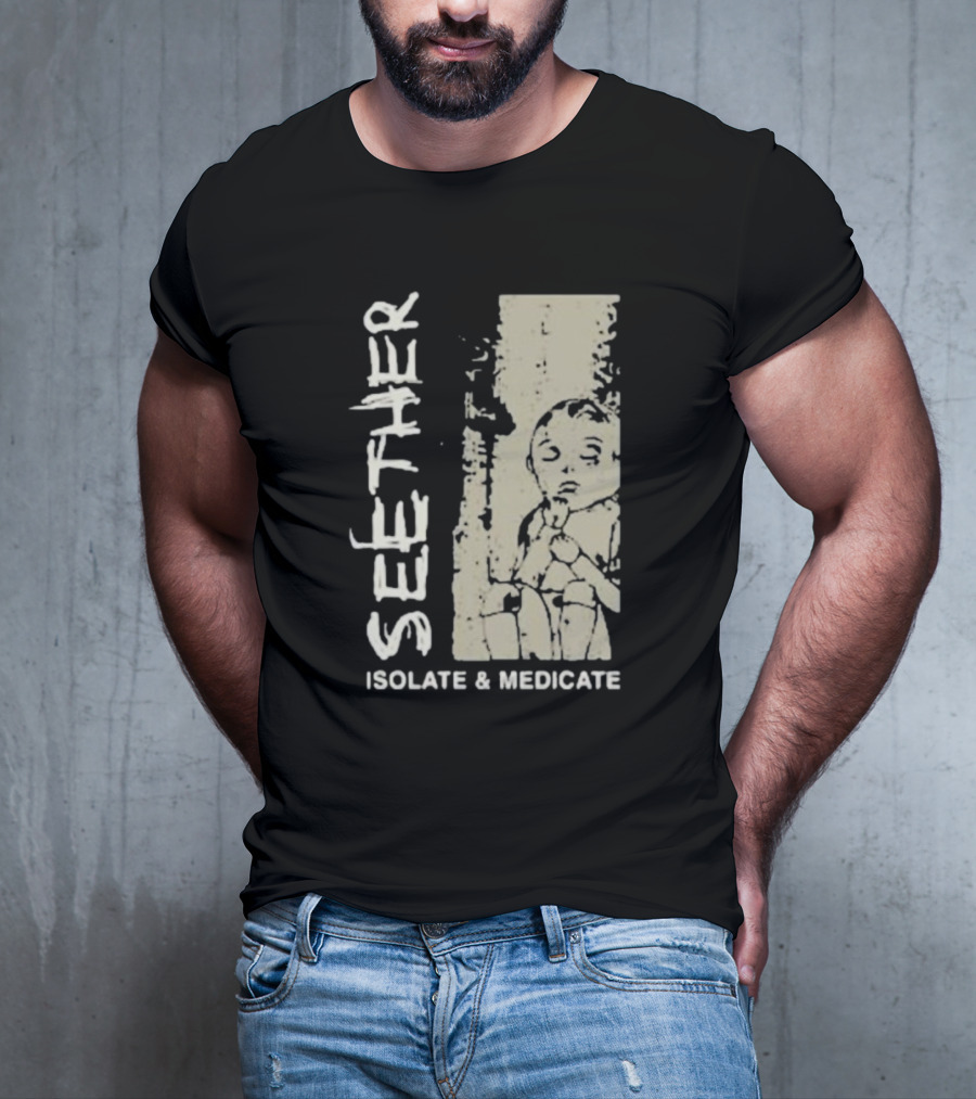 Seether Isolate And Medicate Grunge Child Sketch T-Shirt