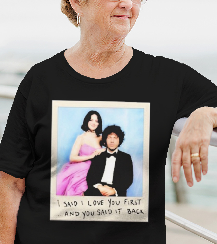 Selena Gomez I Said I Love You First And You Said It Back Polaroid Photo T-Shirt