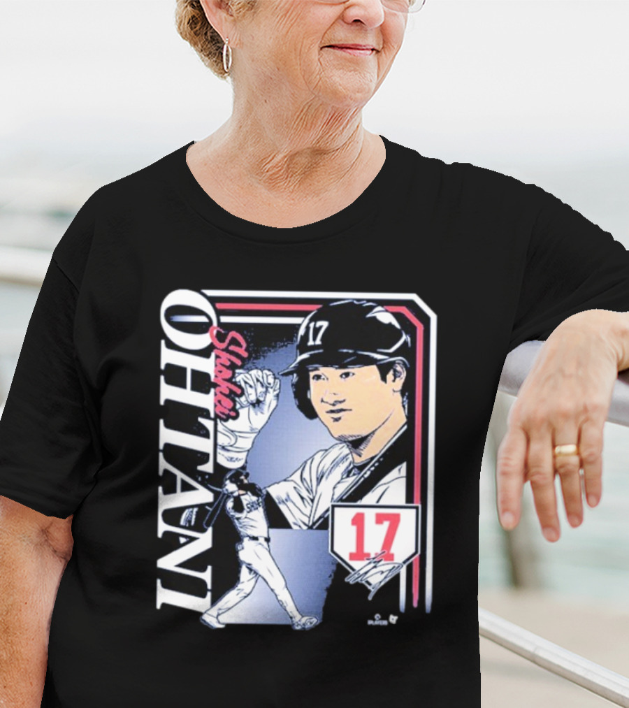 Shohei Ohtani #17 Signature Collage Los Angeles Dodgers T-Shirt