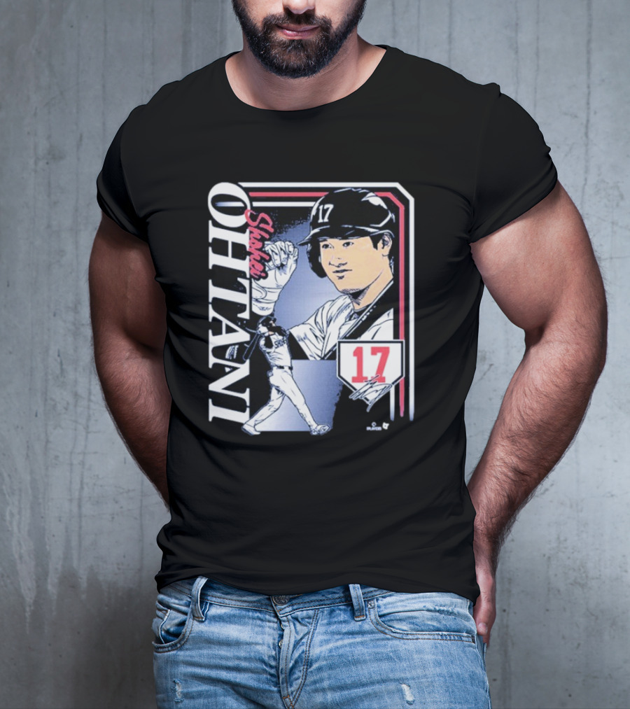 Shohei Ohtani #17 Signature Collage Los Angeles Dodgers T-Shirt