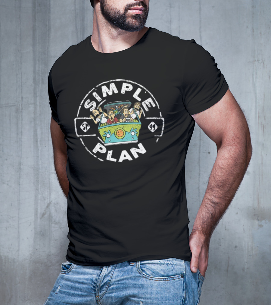 Simple Plan Cartoon Car Chaos Adventure T-Shirt