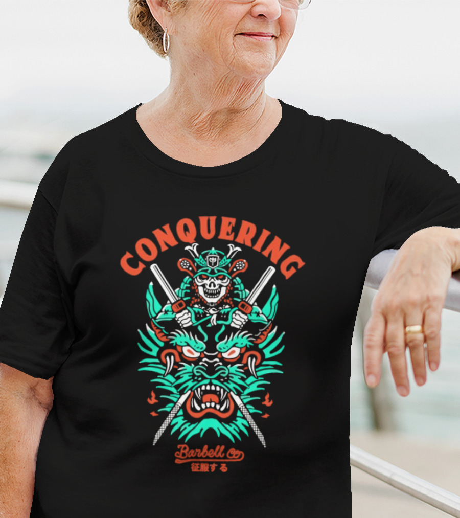 Conquering Barbell Co Mighty Dragon Warrior T-Shirt