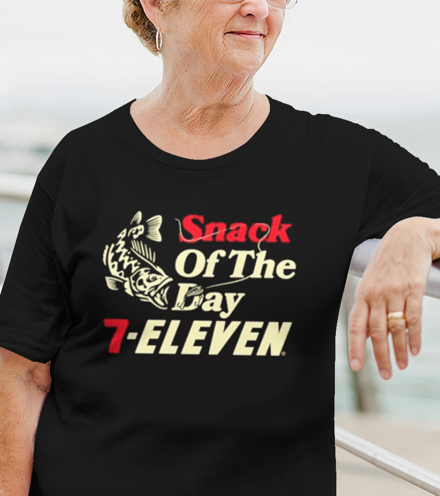 Snack Of The Day Fish Graphic 7-Eleven T-Shirt