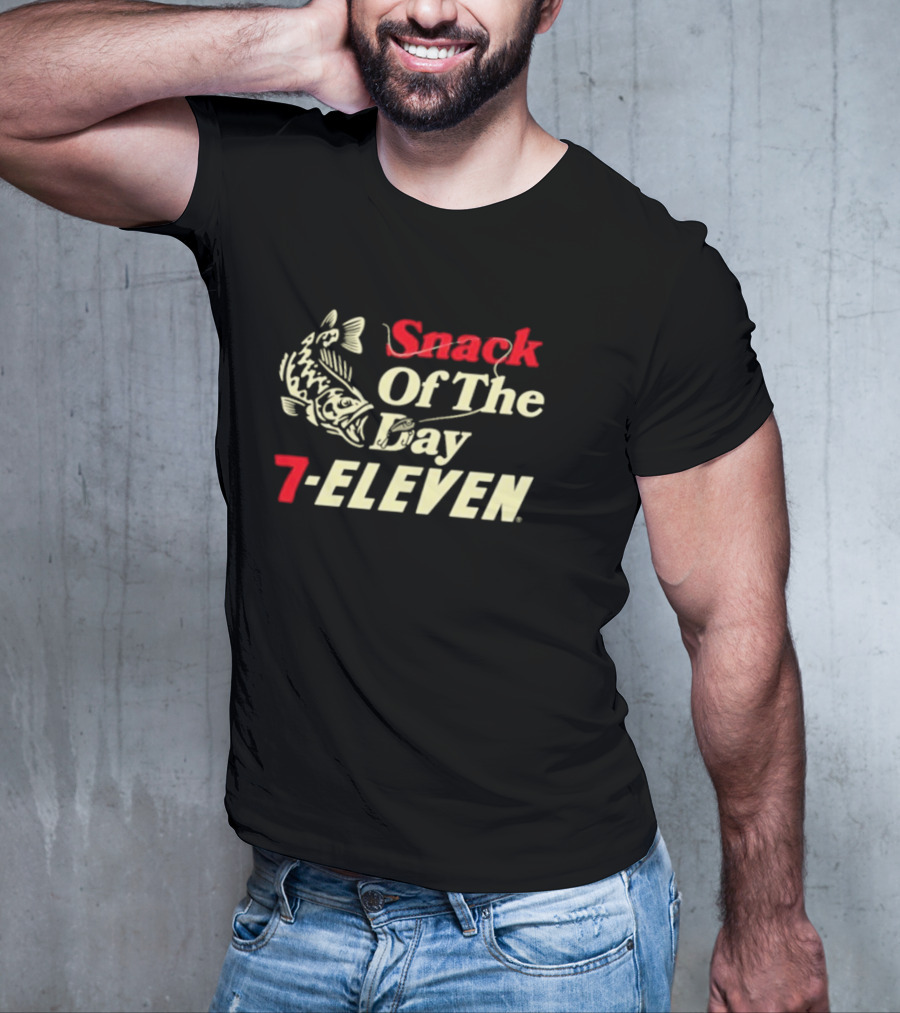 Snack Of The Day Fish Graphic 7-Eleven T-Shirt