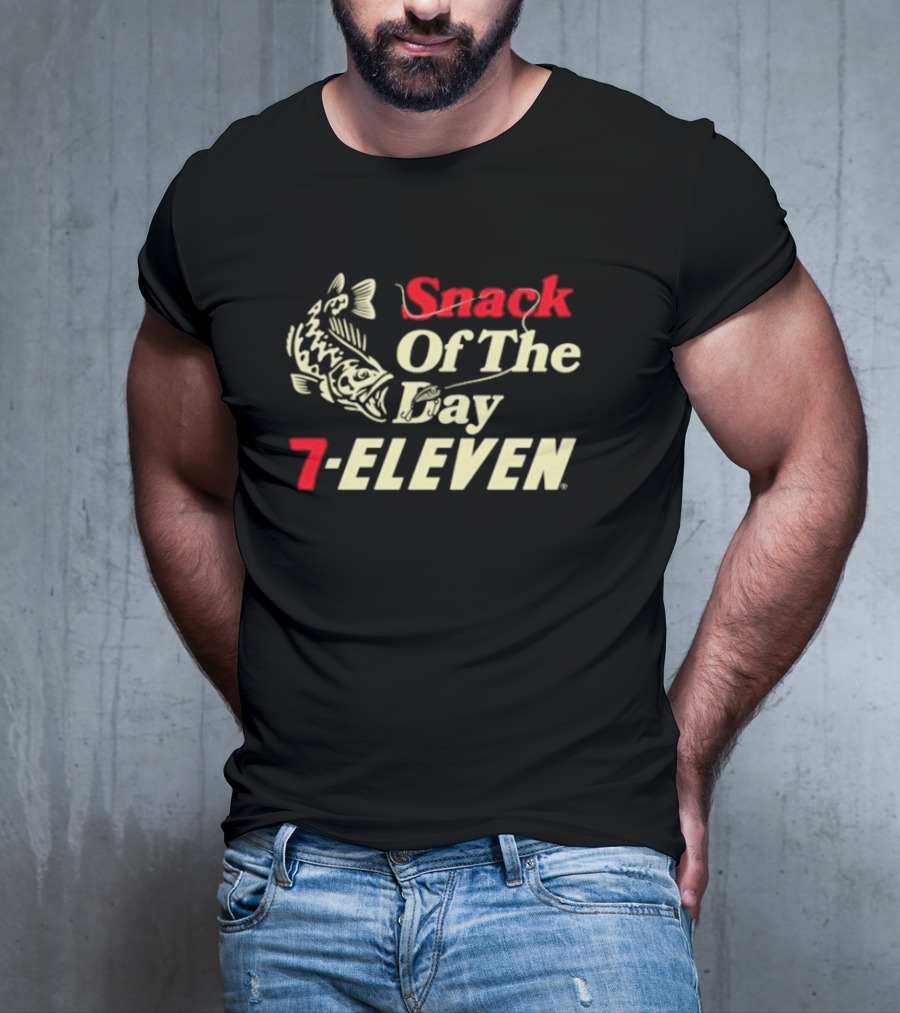 Snack Of The Day Fish Graphic 7-Eleven T-Shirt