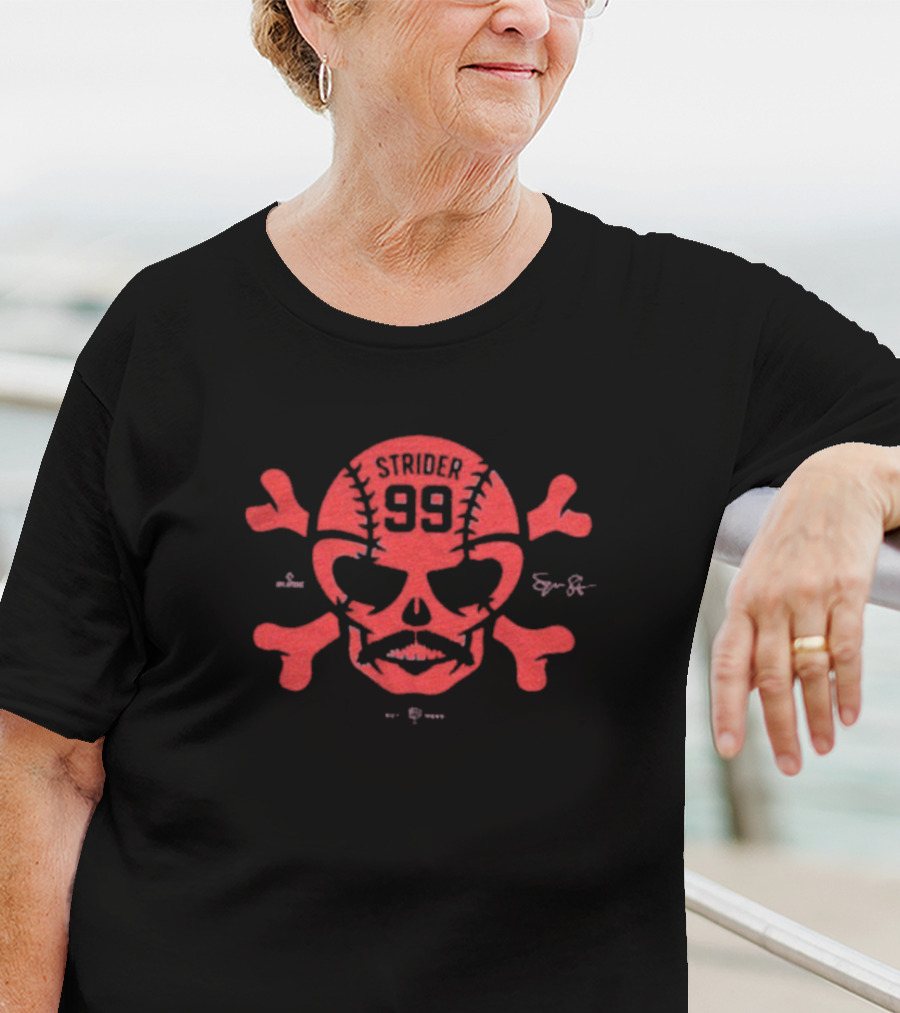 Spencer Strider 99 Skull Crossbones Atlanta Braves T-Shirt