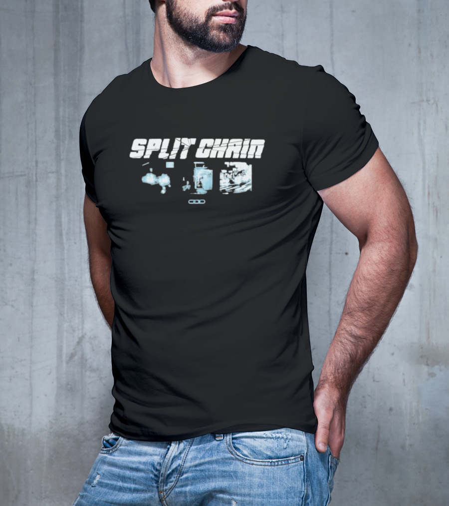 Split Chain Motionblur Exploring Futuristic Machinery And Abstract Dynamics T-Shirt