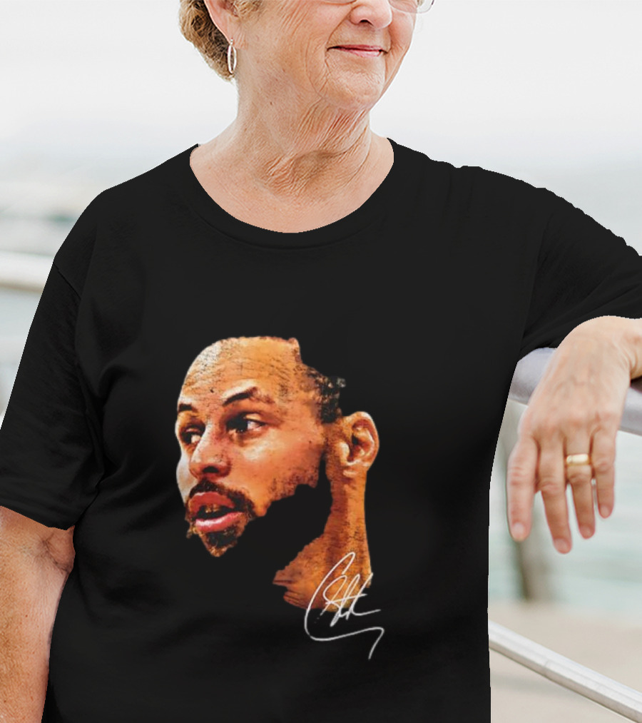 Stephen Curry NBA Big Face Signature T-Shirt
