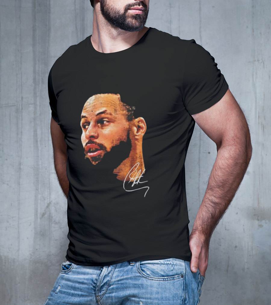 Stephen Curry NBA Big Face Signature T-Shirt