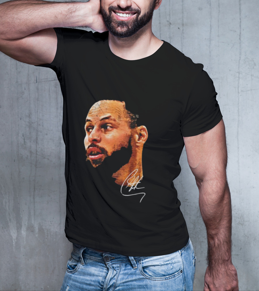 Stephen Curry NBA Big Face Signature T-Shirt