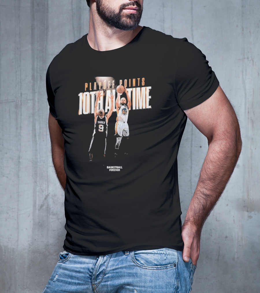 Stephen Curry Playoff Points 10th All-Time Jump Shot 2025 T-Shirt