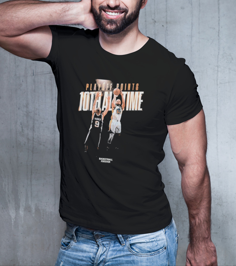 Stephen Curry Playoff Points 10th All-Time Jump Shot 2025 T-Shirt