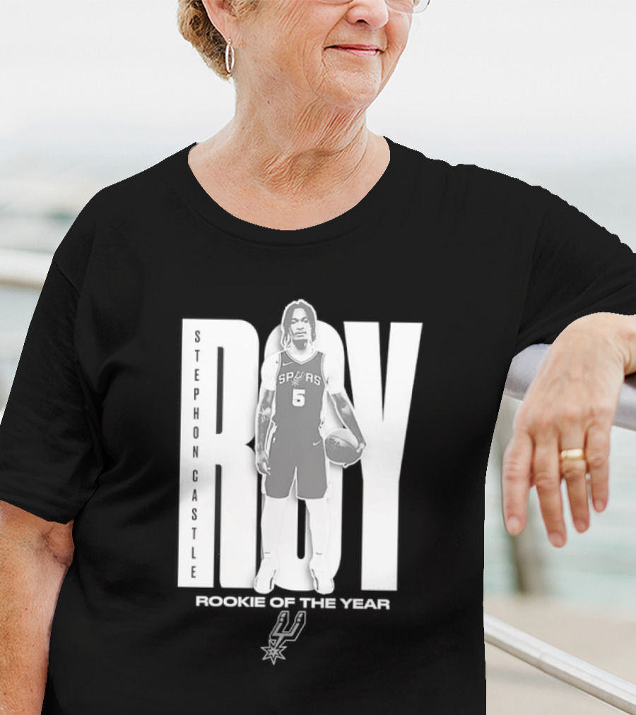 Stephon Castle San Antonio Spurs 2025 ROTY Prediction NBA Rookie Of The Year T-Shirt