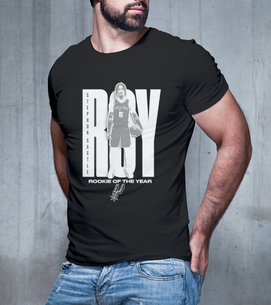 Stephon Castle San Antonio Spurs 2025 ROTY Prediction NBA Rookie Of The Year T-Shirt