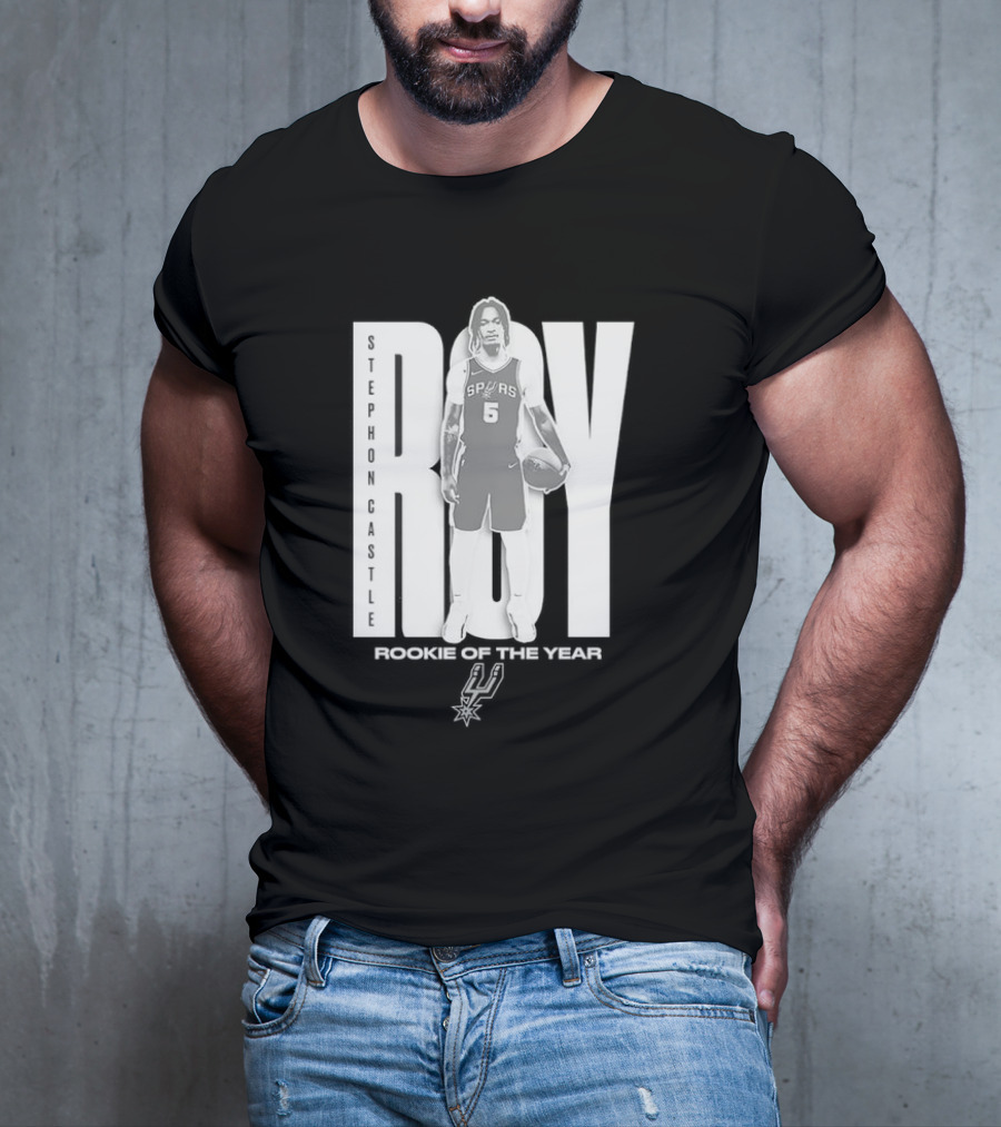 Stephon Castle San Antonio Spurs 2025 ROTY Prediction NBA Rookie Of The Year T-Shirt