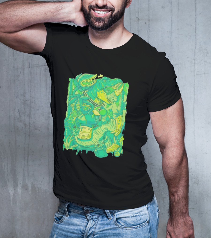 Ten Hundred Green Rhino 10 Hun Adventure T-Shirt