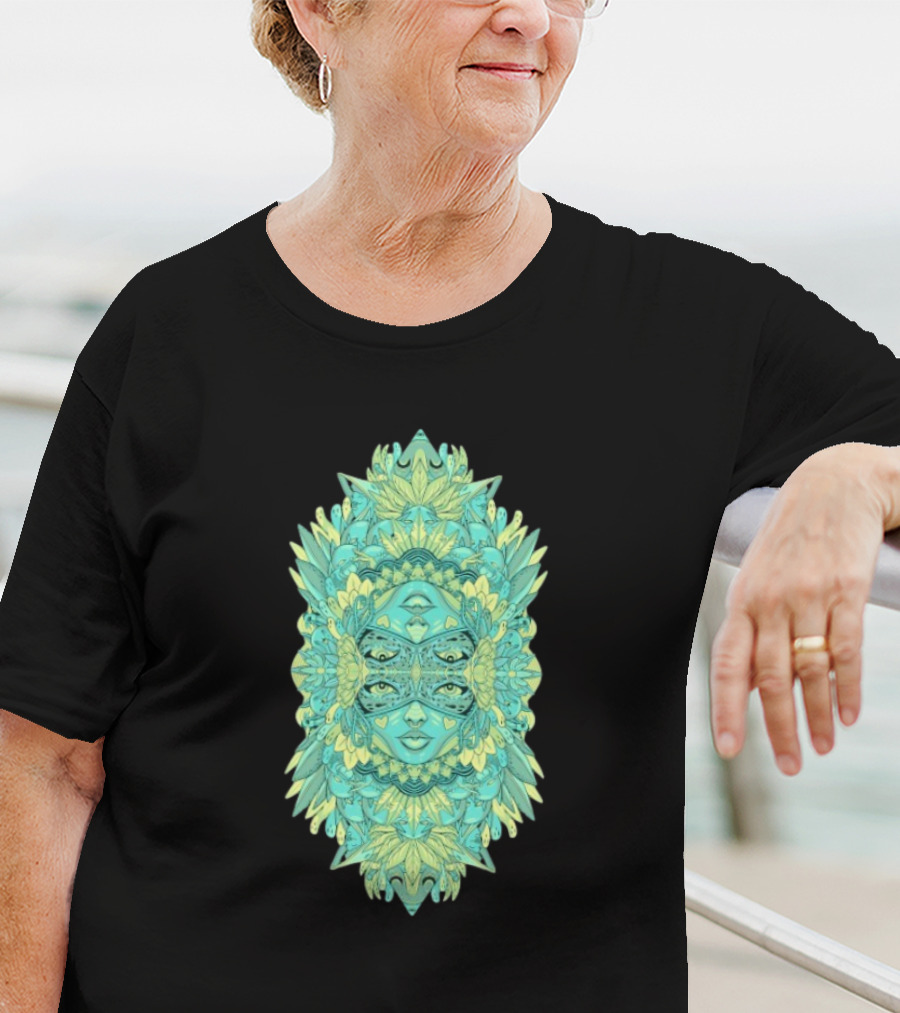 Ten Hundred Reflect Kaleidoscopic Faces Symmetrical Nature T-Shirt