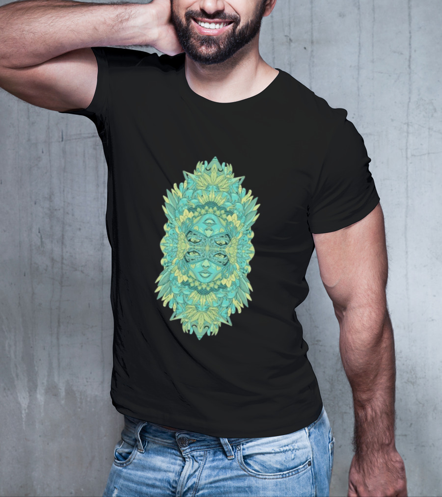 Ten Hundred Reflect Kaleidoscopic Faces Symmetrical Nature T-Shirt