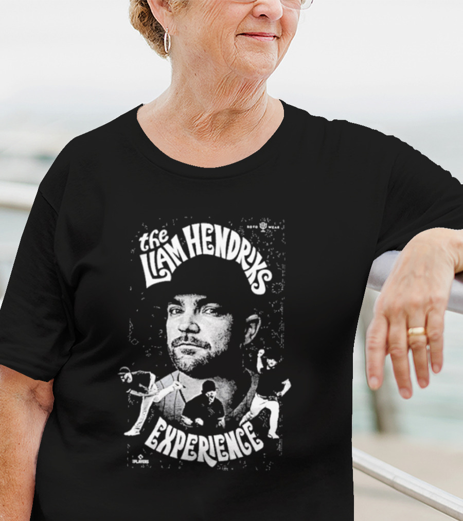 The Liam Hendriks Experience Pitching Action Portrait And Dynamic Text T-Shirt