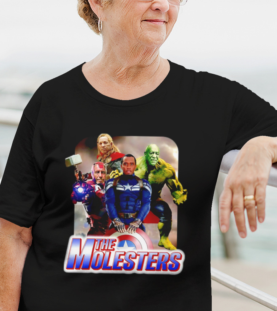 The Molesters Avengers Parody 2025 Captain America Iron Man Thor Hulk T-Shirt