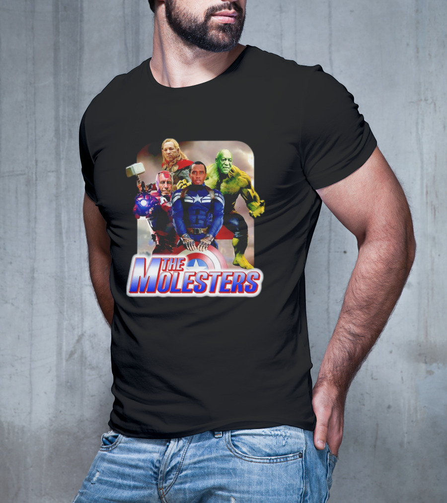 The Molesters Avengers Parody 2025 Captain America Iron Man Thor Hulk T-Shirt