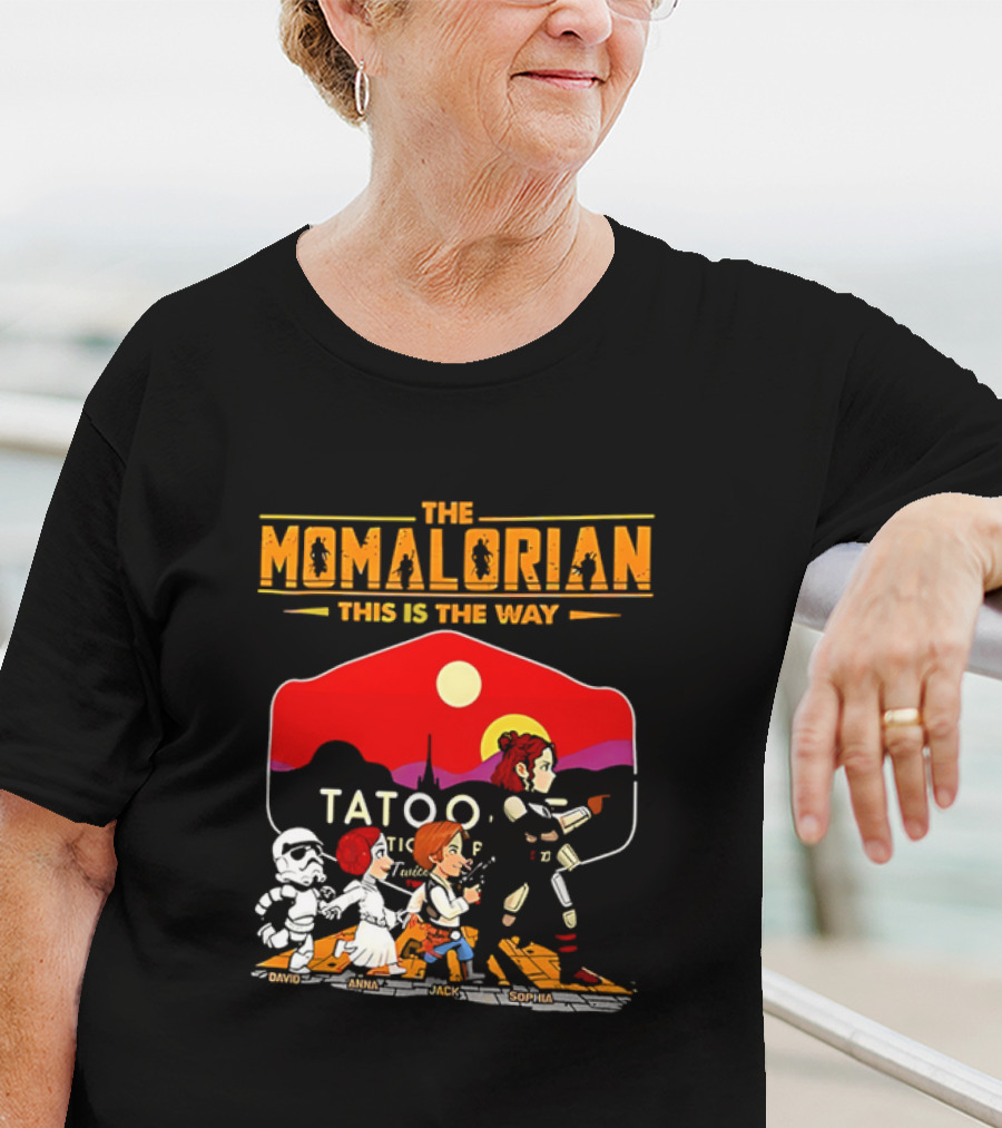 The Momalorian This Is The Way Tatooine Cartoon Adventure T-Shirt
