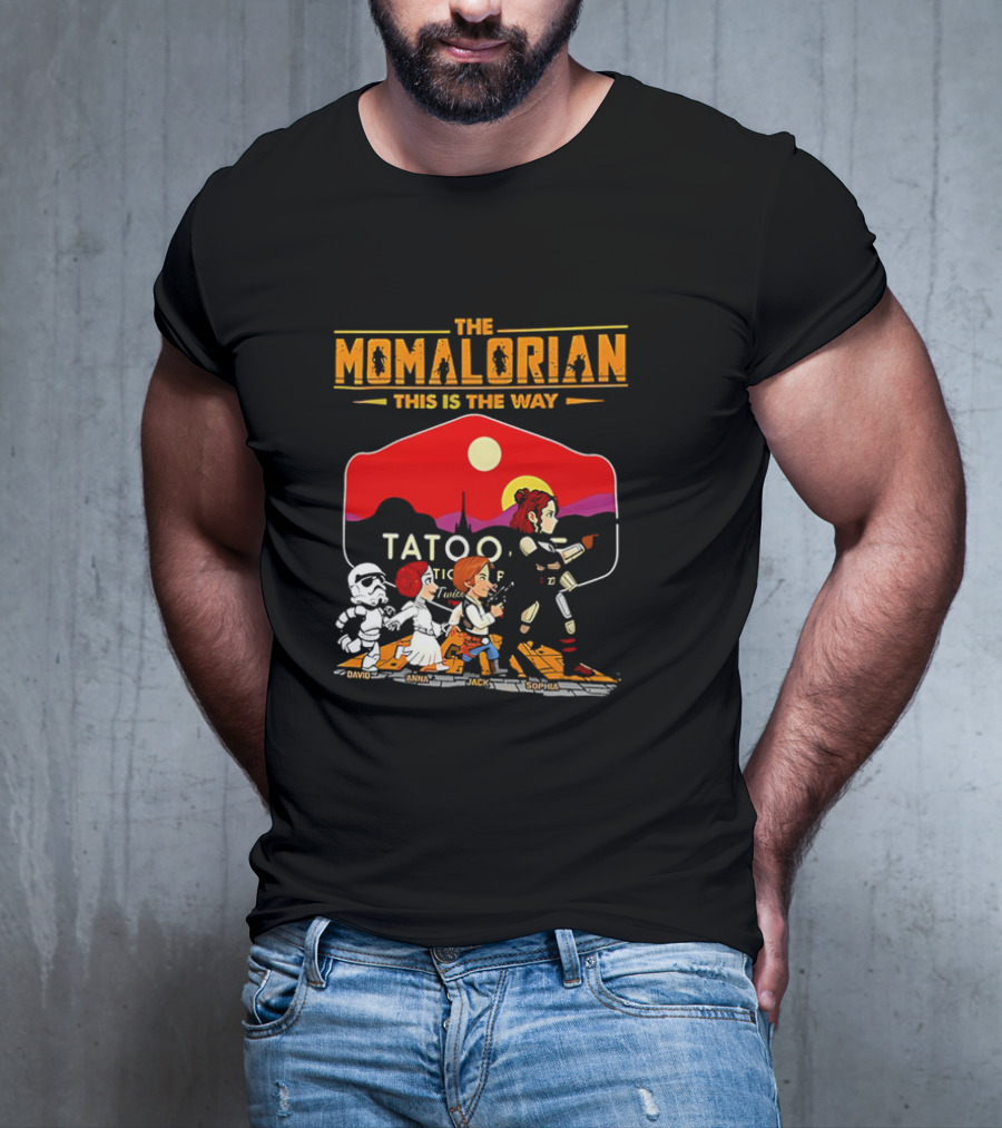 The Momalorian This Is The Way Tatooine Cartoon Adventure T-Shirt