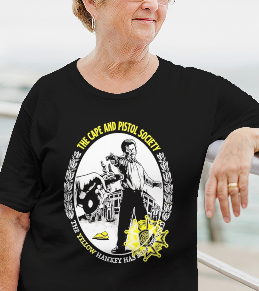 The Righteous Gemstones The Cape And Pistol Society Yellow Hankey Dropped Duelling T-Shirt