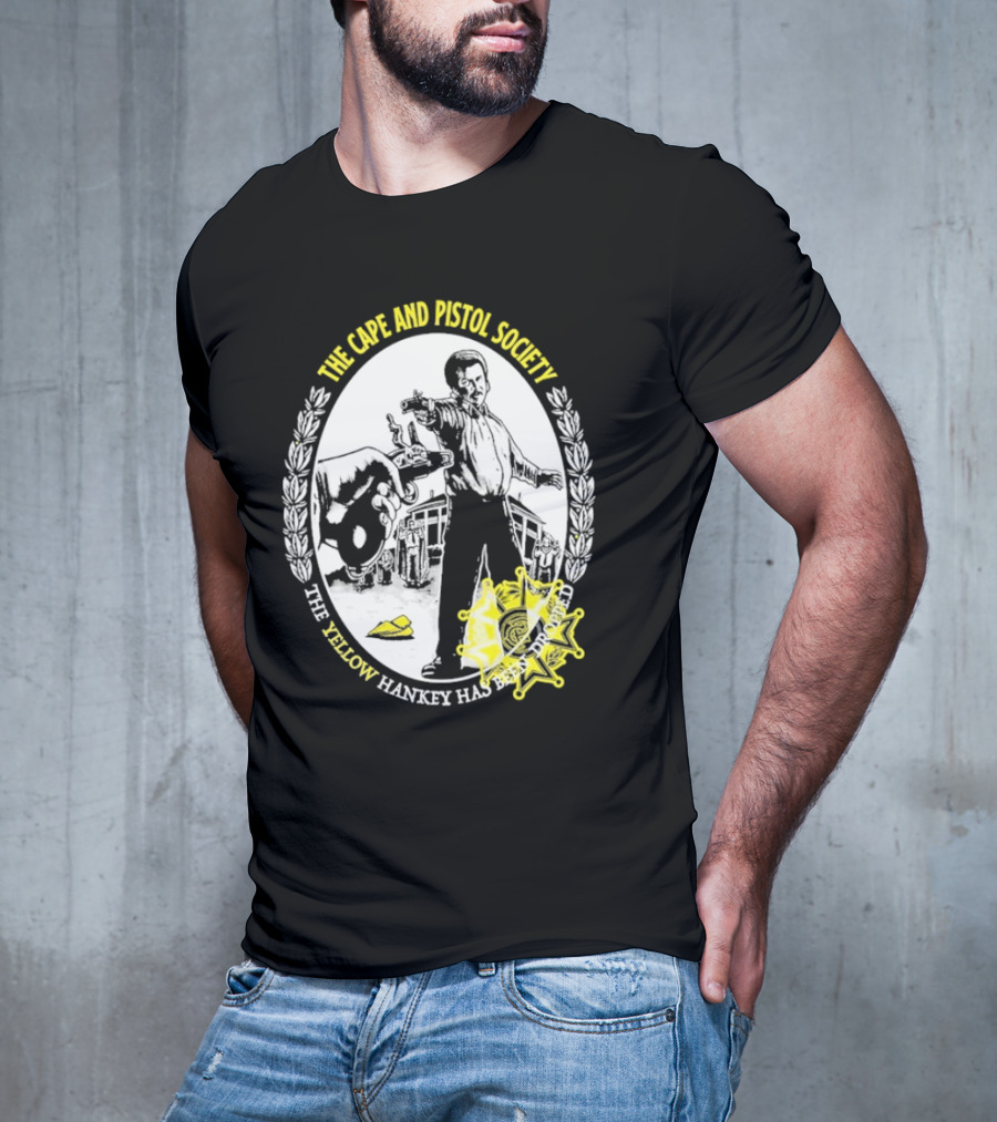 The Righteous Gemstones The Cape And Pistol Society Yellow Hankey Dropped Duelling T-Shirt