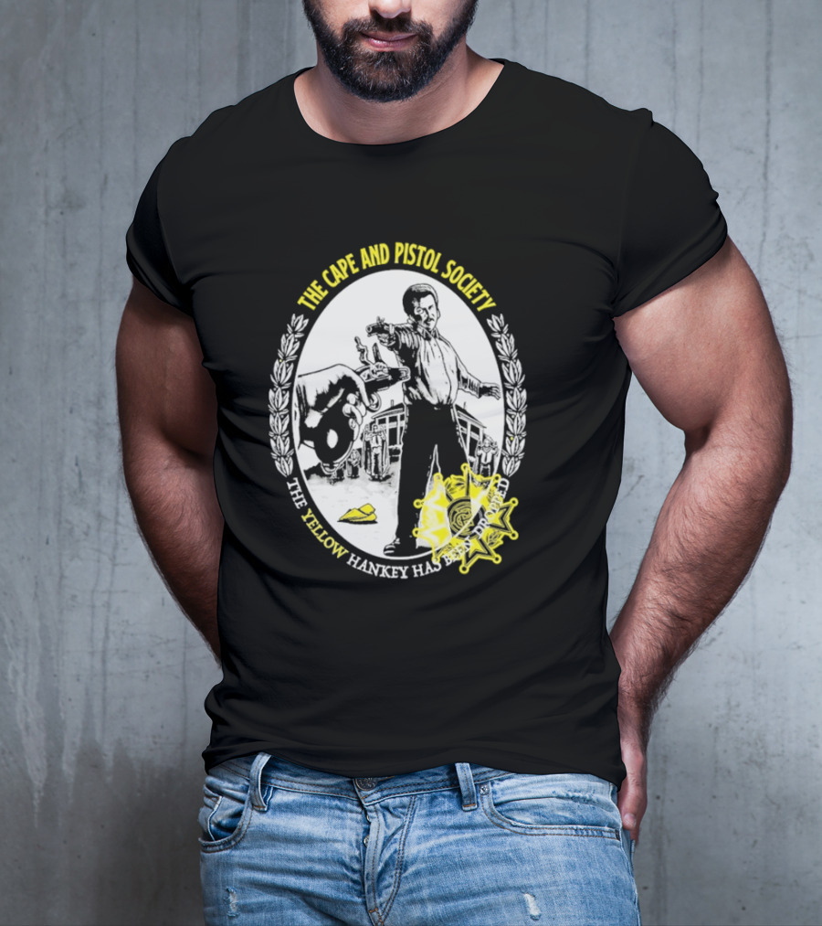 The Righteous Gemstones The Cape And Pistol Society Yellow Hankey Dropped Duelling T-Shirt