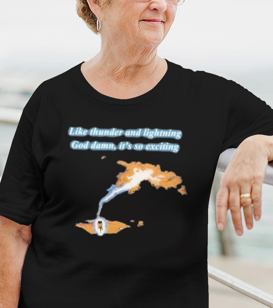 Thin Lizzy Like Thunder And Lightning God Damn It’s So Exciting Iconic Album Reference T-Shirt