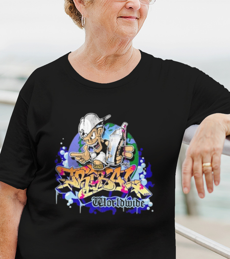 Tribal Gear Can 2 Spray Graffiti Worldwide T-Shirt