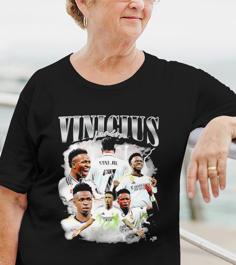 Vinicius Junior Real Madrid Footballer Montage T-Shirt