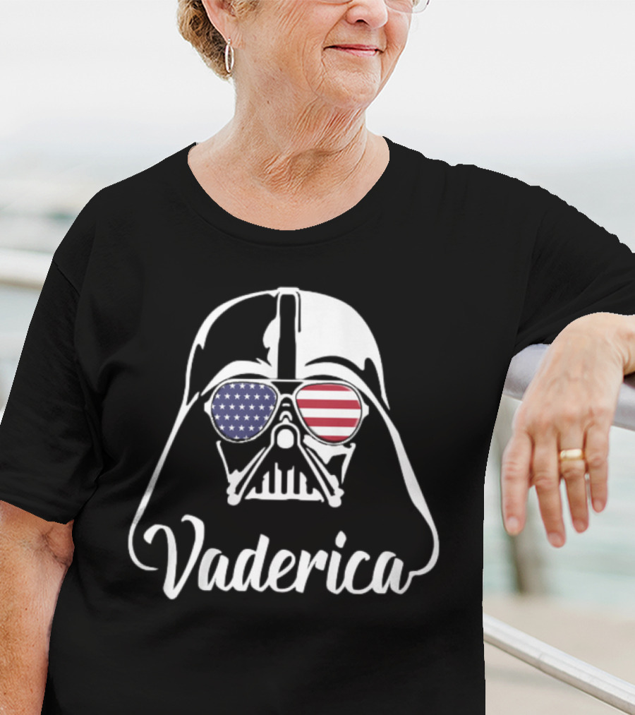 Vaderica Darth Vader American Flag Sunglasses T-Shirt