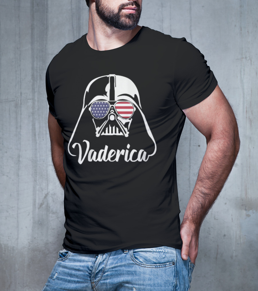 Vaderica Darth Vader American Flag Sunglasses T-Shirt