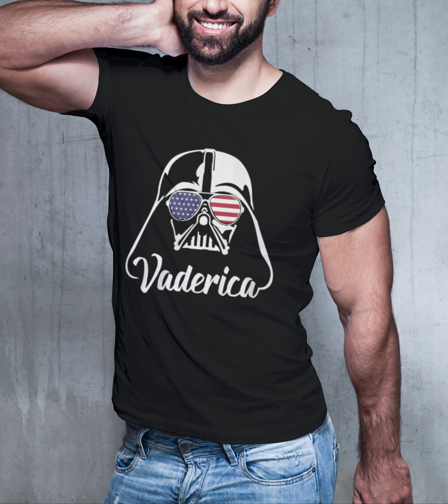 Vaderica Darth Vader American Flag Sunglasses T-Shirt