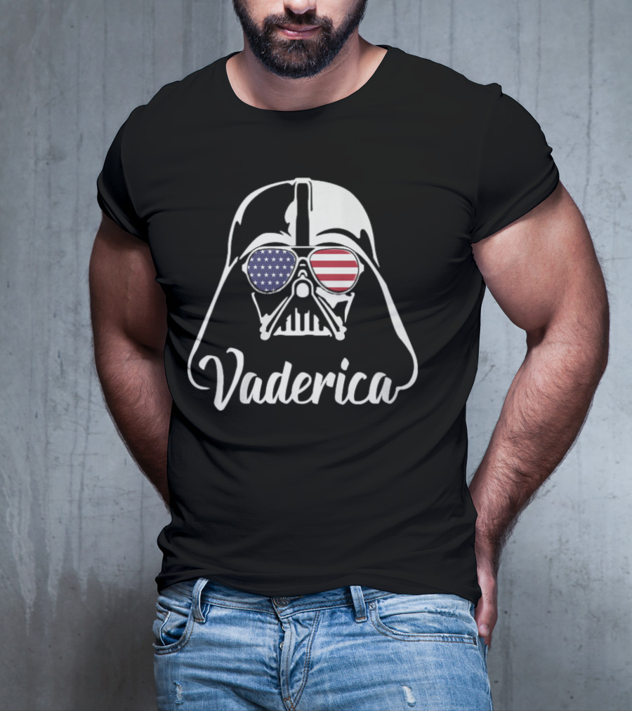 Vaderica Darth Vader American Flag Sunglasses T-Shirt