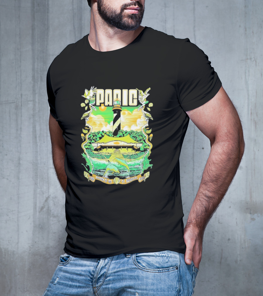 Widespread Panic 2025 St Augustine Lighthouse Dolphins March 21-23 T-Shirt