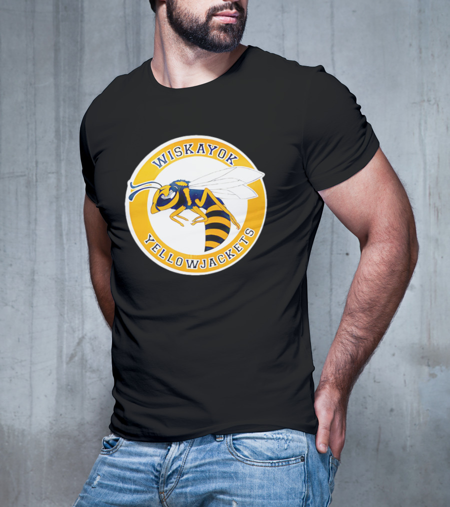 Wiskayok Yellowjackets Buzzing Insect Emblem T-Shirt